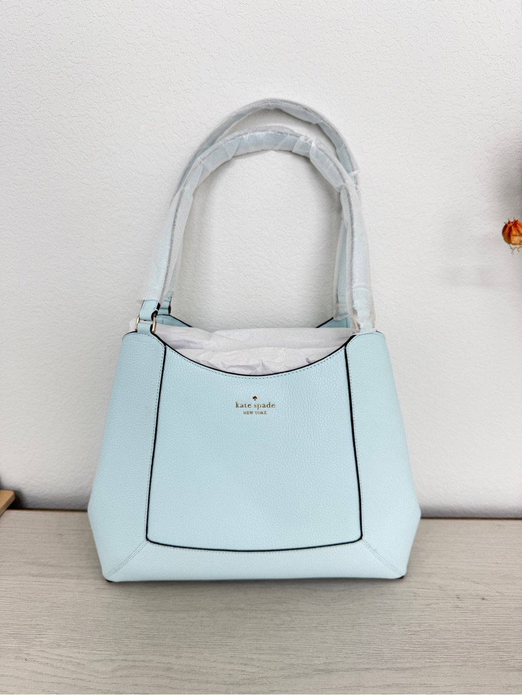 Kate Spade Crisp Sky Leather Tote Bag, Nwt